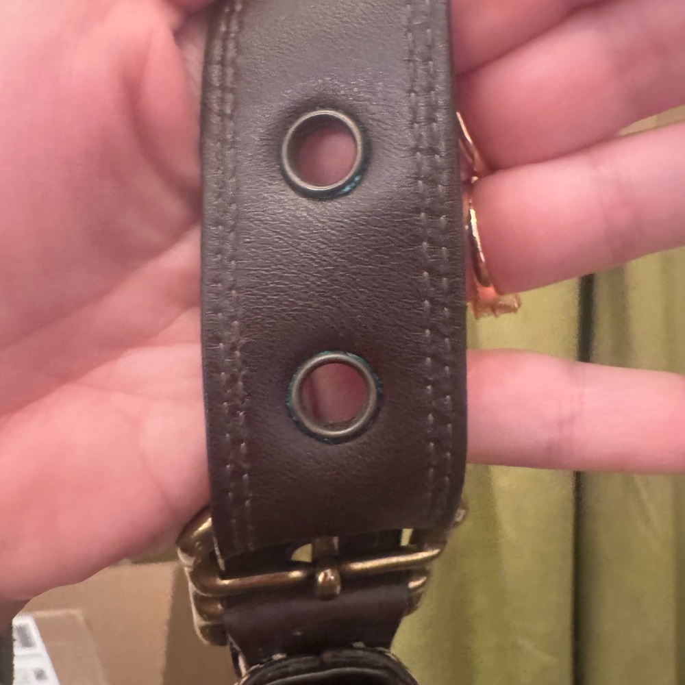 SOLD LIVE! RARE 2007 Coach Brown Animal Print Patchwork Crossbody/Shoulder Bag - Picture 4 of 17